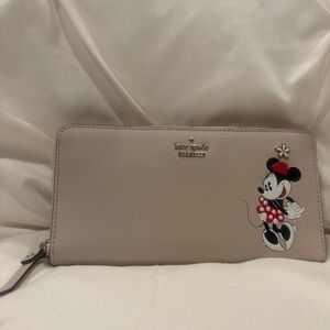Kate Spade New York X Disney Minnie Mouse Collection Continental Wallet EUC